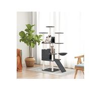Arbre à Chat avec Griffoirs en Sisal Gris Foncé 154 cm Arbre à Grimper vidaXL