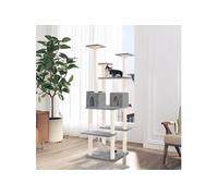 Vidaxl Arbre À Chat Avec Griffoirs En Sisal Gris Clair 167 Cm