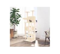 Arbre à Chat avec Griffoirs en Sisal Gris Foncé 180 cm Arbre à Grimper vidaXL