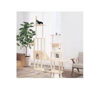 Vidaxl Arbre À Chat Avec Griffoirs En Sisal Crème 279 Cm