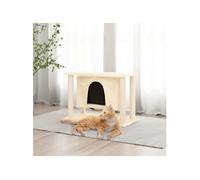 vidaXL Kattenmeubel met sisal krabpalen 50 cm crÃmekleurig171657 Crème G
