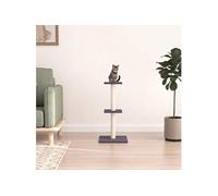 Kattenmeubel met sisal krabpalen 73 cm donkergrijs172036