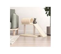 Kattenmeubel met tunnel en ladder 55,5 cm crÃmekleurig171789