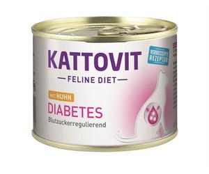 Kattovit 185gx12 Diète féline Diabète Poulet en conserve