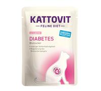 Kattovit 85gx24 Régime Feline Diabète Saumon Sachets Fraîcheur