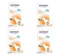 Kattovit Crème Spéciale Urinary au Poulet | Pack de 4 | 4 x 6 x 15 g | Complément Alimentaire pour Chats Adultes | Entièrement sans Sucre ni colorants ni conservateurs