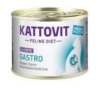 KATTOVIT Feline Diet Gastro - Canard pour compenser une digestion insuffisante - 185 g