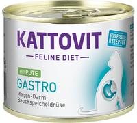 Kattovit Feline Diet Gastro Dinde | 12 x 185 g de nourriture pour chat