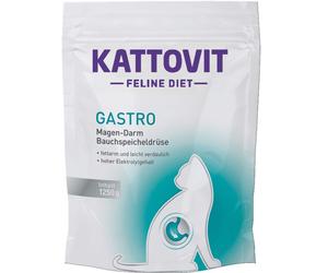KATTOVIT Feline Diet Gastro - teneur accrue en électrolytes pour compenser une digestion insuffisante - 1,25 kg