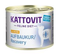 KATTOVIT Feline Diet Recovery Chicken Aliments humides au poulet pour chats convalescents 12x185 g