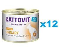 Kattovit Feline Diet Urinary – viande de poulet – réduit récidives de struvite – 185 g