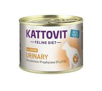 Kattovit Feline Diet Urinary Poulet | 12 x 185 g | Nourriture Humide pour Chats Adultes | en Cas de rechute de Struvite et de Maladies des Voies urinaires inférieures | Teneur réduite en magnésium