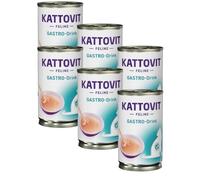 KATTOVIT Feline Gastro Drink | 6 x 135 ML | Snack Liquide pour Chats | pour Une Digestion Sensible