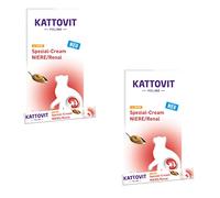 Kattovit Feline Niere/Renal Crème spéciale - Complément alimentaire pour chats avec poulet - Lot de 2 - 2 x 6 x 15 g