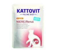KATTOVIT NIERE/Renal Poulet | Nourriture diététique pour Chat | 85 g | Nourriture Humide pour Chats pour Soutenir la Fonction rénale |