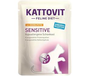 KATTOVIT Poulet sensible et Turquie 85 g en cas d'intolérance alimentaire