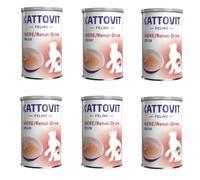 Kattovit Rein/renal Drink Canard | Pack de 6 | 6 x 135 ML | Aliment complémentaire pour Chats Adultes | Morceaux de Viande avec du Canard | pour Soutenir la Fonction rénale