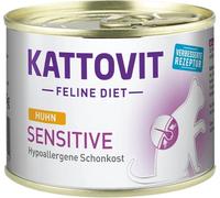 Kattovit Sensitive au poulet - Aliment complet pour chat - 12 x 185 g