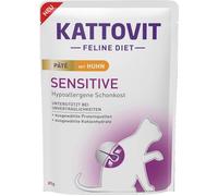 Kattovit Sensitive Pâté au poulet, sachet de 12x85 g