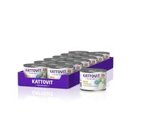 KATTOVIT - Thyroid Nourriture Humide pour Chats | Nourriture Humide pour Chat comme Nourriture complète en boîte | Nourriture diététique pour Chats Adultes pour Soutenir la Fonction thyroïde | 12 x