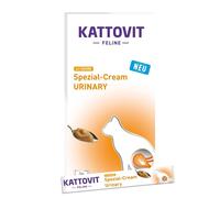 KATTOVIT Urinary Cream - Friandise à la crème de poulet pour chats souffrant de problèmes urinaires - 6x15g