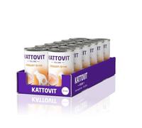Kattovit - Urinary Drink pour Chats | Boisson diététique pour Chats souffrant de Maladies urinaires Boisson pour Chat Adulte Motive Les Chats à Augmenter l'apport hydrique | 12 x 135 ML Poulet