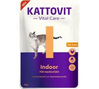 KATTOVIT Vital Care Indoor Poulet | 85 g | Nourriture Humide en Sauce pour Chat |