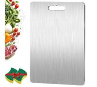 Katuchef - Planche à découper en titane - Facile à nettoyer et à ranger - Résistante aux rayures - Bords lisses - Convient pour la cuisine, la viande, les fruits et les légumes - Taille M : 33 x 23 cm
