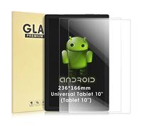 KATUMO 2 Pack Protection d'écran Tablette 10-10.1 Pouces Verre Trempé pour TOSCIDO 10", MEBERRY 10", YOTOPT 10", SANNUO K102, GOODTEL 10", BEISTA 10", KXD 10" Android Tablette 10" Film Ecran