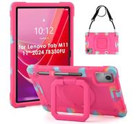 KATUMO Coque pour Lenovo Tab M11 TB-330FU/ TB-331FC 11 Pouces 2024, Housse de Protection Robuste Portable Antichoc avec Support Pivotant à 360° avec Bandoulière Étui Cover