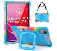KATUMO Coque pour Lenovo Tab M11 TB-330FU/ TB-331FC 11 Pouces 2024, Housse de Protection Robuste Portable Antichoc avec Support Pivotant à 360° avec Bandoulière Étui Cover