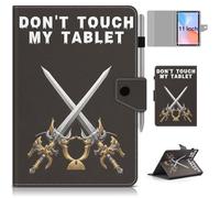 KATUMO Étui universel pour toutes les tablettes de 11", étui folio en cuir compatible avec tablette Doogee U11/TECLAST P50/Blackview/Cheerjoy/Ainmel/Tabwee 11", étui portable avec porte-stylo