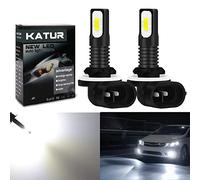 KATUR 2400 lumens extrêmement Lumineux dernières Ampoules de Brouillard 3570 Chipets 881 LED Uniquement pour la lumière diurne DRL ou Feux de Brouillard, Blanc xénon (Blanc 881)