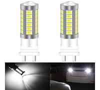 KATUR 2pcs 3157 3047 3057 3155 5630 33-SMD Blanc 900 Lumens 8000K Super Bright LED Tourner Le Frein d'arrêt Signal Signal Lampe Ampoule 12V 3.6W