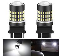 KATUR 3157 3047 3057 3155 3156 Ampoule à LED 900 Ampoules 3014 Ampoule 78SMD à LED pour feu Stop Clignotant feu de recul, Blanc Xenon (Pack de 2)