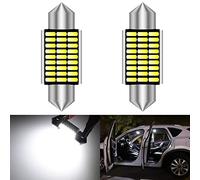 KATUR 36mm Festoon C5W LED Ampoules 6000K lumière Blanche Canbus sans Erreur pour 6418 6461 6486X éclairage de Porte de Plaque d'immatriculation intérieure (2pcs, Blanc)