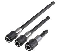 KATUR 60-150mm Support de foret de tournevis magnétique, Jeu de forets d'extension de foret à dégagement à libération rapide, Queue hexagonale de 1/4 pouce pour vis, Écrous