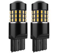 KATUR 7440 7443 7444NA 7441 7444 992 Ampoule Led 3014 54 jeux de puces 650 Lumens Remplacer pour le clignotant Back Back Frein Arrière Frein Stop Arrière Feux de parking RV, Orange (Lot de 2)