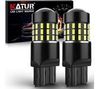 KATUR 7440 7443 992 Ampoule LED 3014 54 chipsets Remplacer pour Clignotant Back Back Stop Frein Arrière Arrêt Feux de stationnement pour VR, Blanc Xenon (Lot de 2)