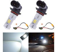 KaTur 9006 HB4 LED ampoule brouillard jour feux voiture lampe de conduite 21SMD conduit voiture conduite feux de circulation blanc 80W avec décodeur Canbus erreur gratuite 50W 8ohm résistances harnais