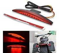 KATUR Aile Arrière Pointe 22 Rouge LED Frein Feu Arrière Lumière pour Harley Breakout EFI FXSB CVO 2013-2017 (Rouge)