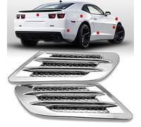 KATUR Air Flow Admission Universel De Haute Qualité Côté De La Voiture Débit d'air Évent D'admission Capot Grille Conduit Décoration ABS en Plastique Autocollant (Placage)