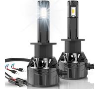 KATUR Ampoule H1 LED 30000LM, 700% Luminosité 6000K Blanc Xénon Plug and Play Ampoules H1 LED Voiture, Lot de 2