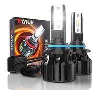 KATUR Ampoule HB4 Led, 80W 16000LM 6000K Blanc Froid 400% Luminosité 360 Degrés Angle De Faisceau Réglable 9006 HB4 Led Canbus Xenon Antibrouillard Kit De Conversion IP65 Étanche, 2 pièces