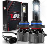 KATUR Ampoule LED HB4 120 W 30000 lm, 700 % luminosité, 2 ampoules HB4 9006 LED 6000 K, blanc xénon, universel