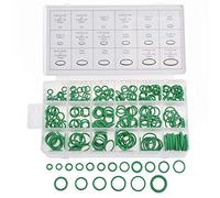 KATUR Assortiment de joints toriques universels, 270 pièces de 18 tailles de diamètre interal, joints toriques en caoutchouc vert pour plomberie, automobile, réparation générale