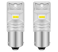 KATUR BAU15S 1056 5009 7507 PY21W Ampoule LED CSP Puces 1600 Lumens 6500K Xenon Blanc Feu de recul, Lot de 2