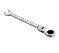 KATUR Clé à cliquet combinée 11mm, clé à cliquet à tête flexible, conception industrielle à double usage, outil métrique professionnel en acier chrome vanadium pour l'entretien de la maison