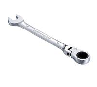 KATUR Clé à cliquet combinée 13mm, clé à cliquet à tête flexible, conception industrielle à double usage, outil métrique professionnel en acier chrome vanadium pour l'entretien de la maison