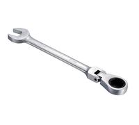KATUR Clé à cliquet combinée 21mm, clé à cliquet à tête flexible, conception industrielle à double usage, outil métrique professionnel en acier chrome vanadium pour l'entretien de la maison